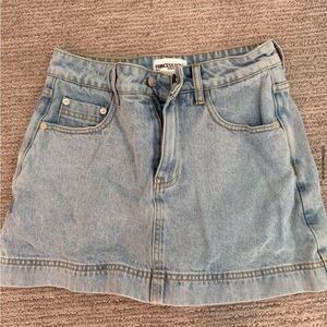 Princess Polly Sky Blue Mini Skort